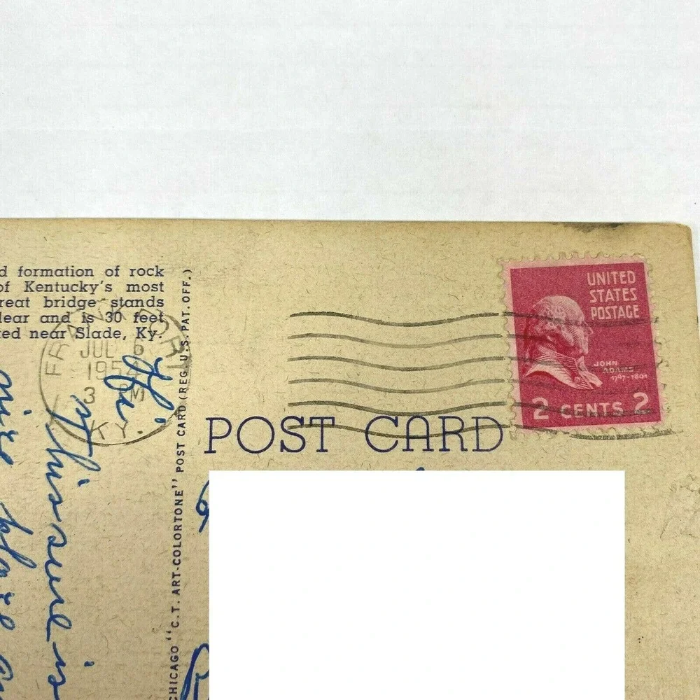 Vintage Postcard Natural‎ Bridge State Park Kentucky Nature Panorama Travel USA
